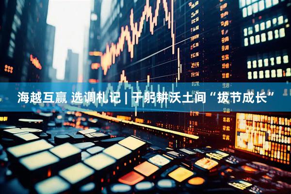 海越互赢 选调札记 | 于躬耕沃土间“拔节成长”