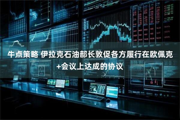 牛点策略 伊拉克石油部长敦促各方履行在欧佩克+会议上达成的协议