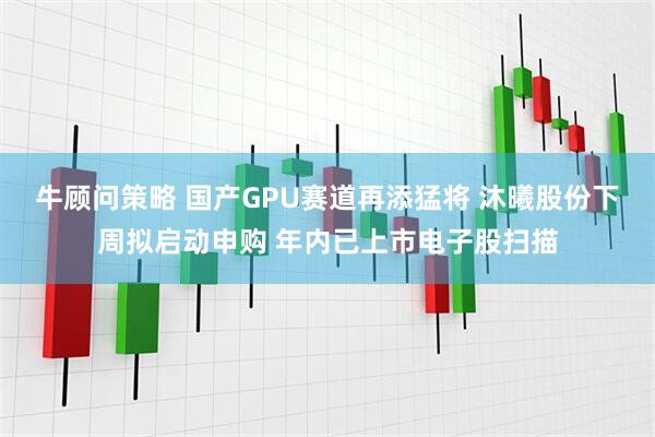 牛顾问策略 国产GPU赛道再添猛将 沐曦股份下周拟启动申购 年内已上市电子股扫描